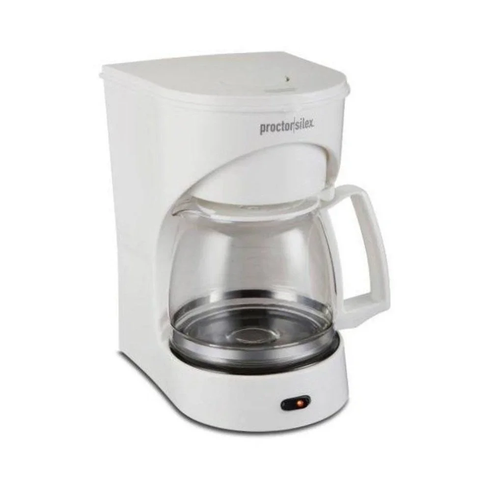 Proctor Silex 4 Cup Coffee Maker White New Auto Pause & Pour 48138
